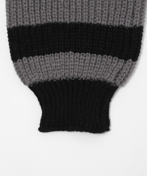 Figments（フィグメンツ）の「ストラップベルトオフショルボーダーニット（ニット/セーター・レディース・グレー/ホワイト・FREE）」の13枚目の写真