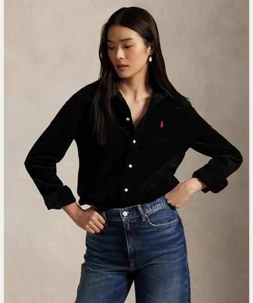 【着用１回】ポロラルフローレン クラシックフィット コーデュロイプ　ショーツ　紺 クラシック フィット コーデュロイ シャツ | ポロ ラルフ ローレン