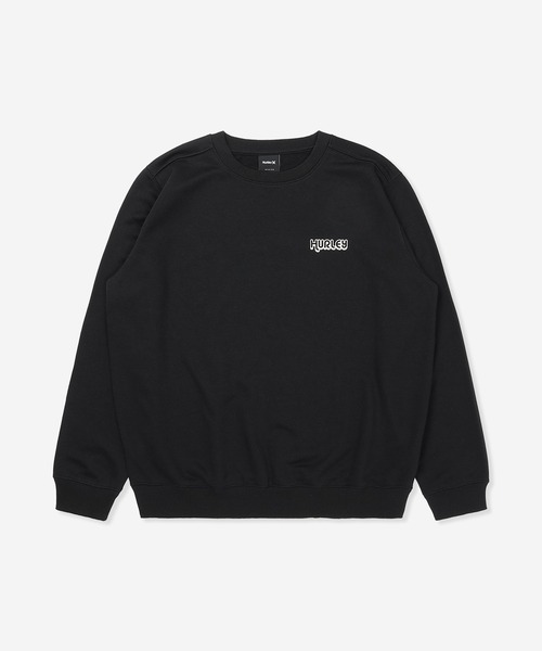 Hurley （ハーレー）の「【Hurley:ハーレー】バックプリントスウェット　トレーナー　吸水速乾　SWEAT BIG WAVE CREW（スウェット・メンズ・ブラック/ヘザーグレー・MEDIUM/LARGE/X-LARGE）」の11枚目の写真