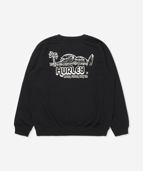 Hurley （ハーレー）の「【Hurley:ハーレー】バックプリントスウェット　トレーナー　吸水速乾　SWEAT BIG WAVE CREW（スウェット・メンズ・ブラック/ヘザーグレー・MEDIUM/LARGE/X-LARGE）」の12枚目の写真