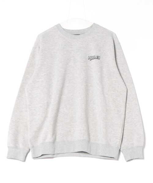 Hurley （ハーレー）の「【Hurley:ハーレー】バックプリントスウェット　トレーナー　吸水速乾　SWEAT BIG WAVE CREW（スウェット・メンズ・ブラック/ヘザーグレー・MEDIUM/LARGE/X-LARGE）」の7枚目の写真