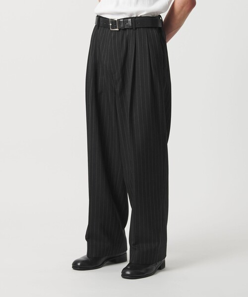 MONKEY TIME（モンキータイム）の「TWツイル 2P ワイド ストレート スラックス（スラックス・メンズ・ダークグレー/ブラック/その他1・S/M/L/XL）」の3枚目の写真