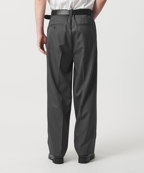 TWツイル 2P ワイド ストレート スラックス（スラックス）｜MONKEY