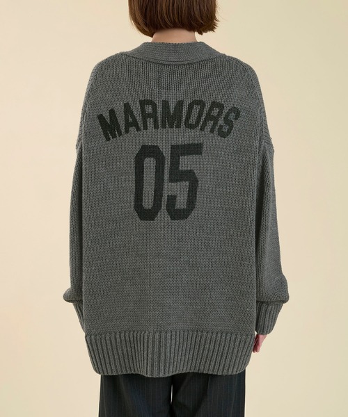 marmors（マルモア）の「【marmors】back numbering knit cardigan（ニット/セーター・レディース・グレイッシュベージュ/オフホワイト/チャコールグレー・36）」の17枚目の写真