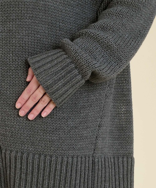 marmors（マルモア）の「【marmors】back numbering knit cardigan（ニット/セーター・レディース・グレイッシュベージュ/オフホワイト/チャコールグレー・36）」の19枚目の写真