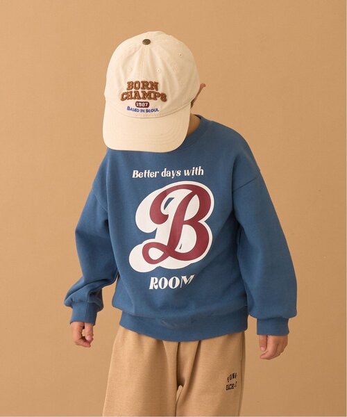 b・ROOM（ビールーム）の「【毛玉バイバイ裏毛】選べる7柄アソートグラフィックスウェット（スウェット・キッズ・ブルーグレー/ブルーグリーン/トップグレー/オートミール/ラベンダー/ブラック/レンガ・110cm/150cm/130cm/140cm/120cm/100cm）」の5枚目の写真