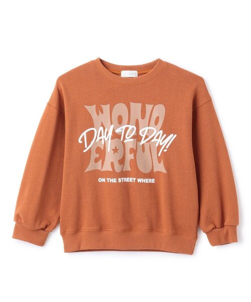 b・ROOM（ビールーム）の「【毛玉バイバイ裏毛】選べる7柄アソートグラフィックスウェット（スウェット・キッズ・ブルーグレー/ブルーグリーン/トップグレー/オートミール/ラベンダー/ブラック/レンガ・110cm/150cm/130cm/140cm/120cm/100cm）」の9枚目の写真