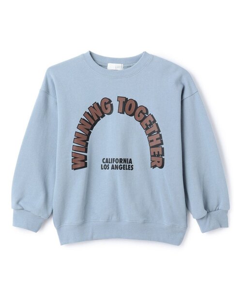 b・ROOM（ビールーム）の「【毛玉バイバイ裏毛】選べる7柄アソートグラフィックスウェット（スウェット・キッズ・ブルーグレー/ブルーグリーン/トップグレー/オートミール/ラベンダー/ブラック/レンガ・110cm/150cm/130cm/140cm/120cm/100cm）」の10枚目の写真