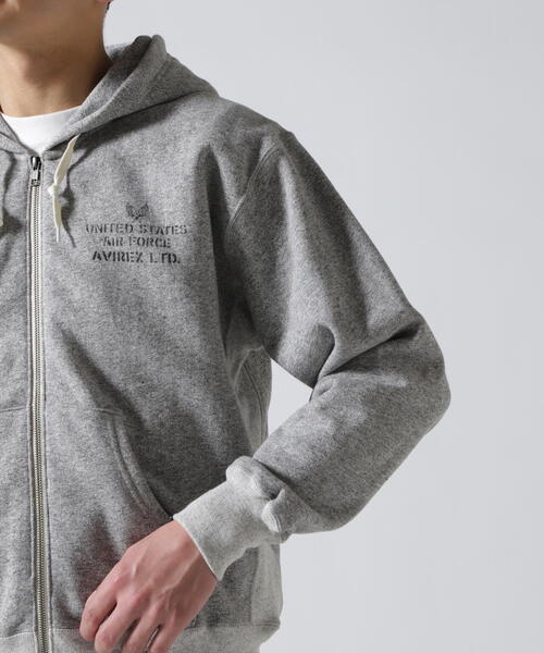 AVIREX(アヴィレックス)の「VINTAGE ZIP UP HOODIE / ヴィンテージ ジップアップ フーディ / AVIREX / アヴィレックス(パーカー・メンズ・グレー/ブルー/チャコールグレー・2XL/XL/M/L)」の13枚目の写真