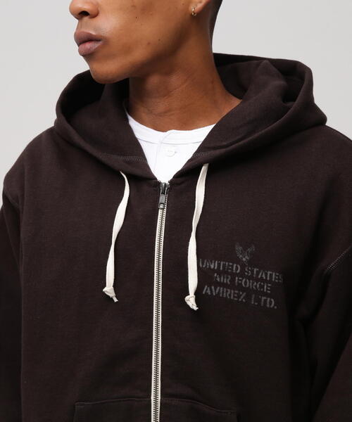 AVIREX(アヴィレックス)の「VINTAGE ZIP UP HOODIE / ヴィンテージ ジップアップ フーディ / AVIREX / アヴィレックス(パーカー・メンズ・グレー/ブルー/チャコールグレー・2XL/XL/M/L)」の17枚目の写真