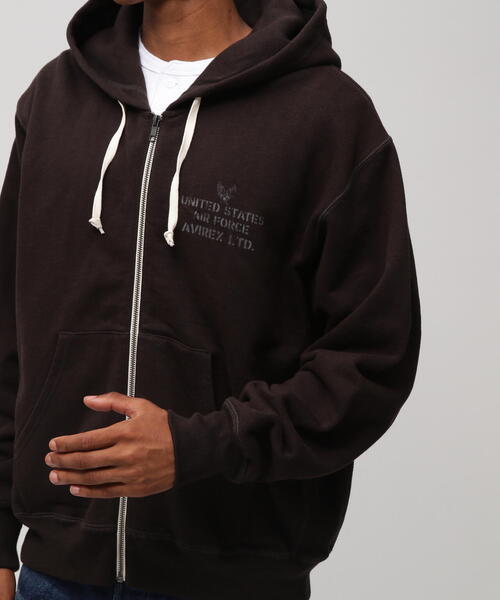 AVIREX(アヴィレックス)の「VINTAGE ZIP UP HOODIE / ヴィンテージ ジップアップ フーディ / AVIREX / アヴィレックス(パーカー・メンズ・グレー/ブルー/チャコールグレー・2XL/XL/M/L)」の18枚目の写真