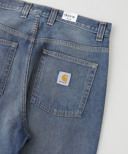 Carhartt WIP（カーハートダブリューアイピー）の「CARHARTT WIP / カーハート ダブリューアイピー BRANDON PANT worn used wash（デニムパンツ・メンズ・ライトブルー・30/34/32）」の5枚目の写真
