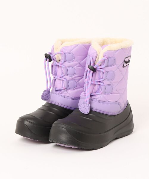 Parade(パレード)の「【防水】軽量防寒ジュニアブーツ FKR-085【スノーブーツ】(ブーツ・キッズ・パープル/ブラック・20.0cm/21.0cm/22.0cm/23.0cm/24.0cm/19.0cm)」の2枚目の写真