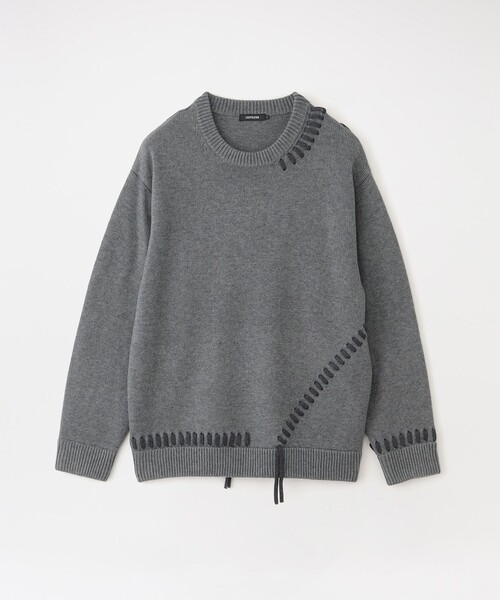 LOVELESS（ラブレス）の「【UNISEX】ポイントスレッドプルオーバー（ニット/セーター・メンズ・グレー系その他/オフホワイト/ブラック/ブラウン系その他5・M/L）」の4枚目の写真