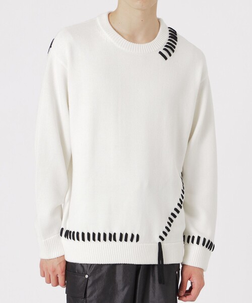 LOVELESS（ラブレス）の「【UNISEX】ポイントスレッドプルオーバー（ニット/セーター・メンズ・グレー系その他/オフホワイト/ブラック/ブラウン系その他5・M/L）」の11枚目の写真