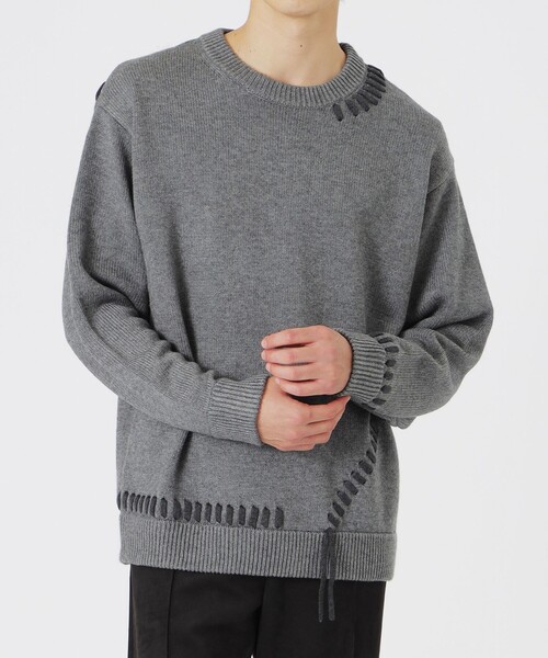 LOVELESS（ラブレス）の「【UNISEX】ポイントスレッドプルオーバー（ニット/セーター・メンズ・グレー系その他/オフホワイト/ブラック/ブラウン系その他5・M/L）」の12枚目の写真