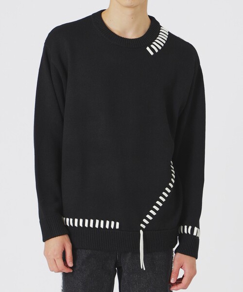 LOVELESS（ラブレス）の「【UNISEX】ポイントスレッドプルオーバー（ニット/セーター・メンズ・グレー系その他/オフホワイト/ブラック/ブラウン系その他5・M/L）」の13枚目の写真