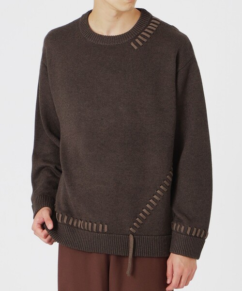 LOVELESS（ラブレス）の「【UNISEX】ポイントスレッドプルオーバー（ニット/セーター・メンズ・グレー系その他/オフホワイト/ブラック/ブラウン系その他5・M/L）」の14枚目の写真