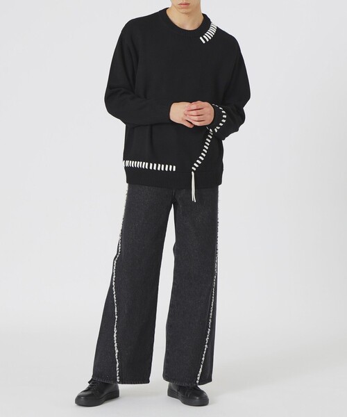 LOVELESS（ラブレス）の「【UNISEX】ポイントスレッドプルオーバー（ニット/セーター・メンズ・グレー系その他/オフホワイト/ブラック/ブラウン系その他5・M/L）」の18枚目の写真