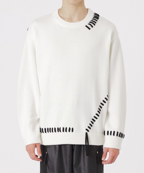 LOVELESS（ラブレス）の「【UNISEX】ポイントスレッドプルオーバー（ニット/セーター・メンズ・グレー系その他/オフホワイト/ブラック/ブラウン系その他5・M/L）」の20枚目の写真