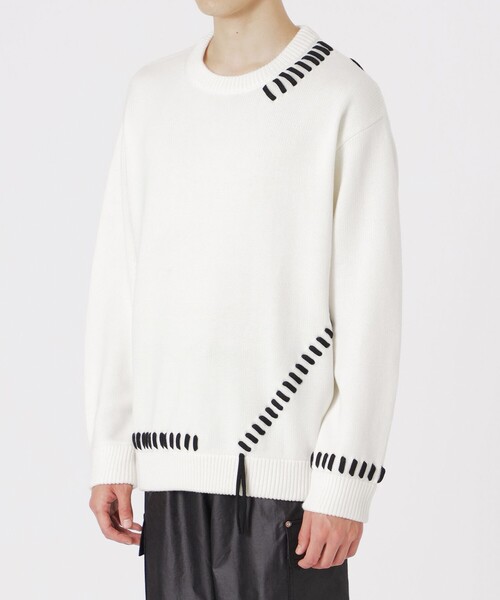 LOVELESS（ラブレス）の「【UNISEX】ポイントスレッドプルオーバー（ニット/セーター・メンズ・グレー系その他/オフホワイト/ブラック/ブラウン系その他5・M/L）」の21枚目の写真