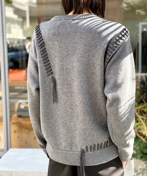 LOVELESS（ラブレス）の「【UNISEX】ポイントスレッドプルオーバー（ニット/セーター・メンズ・グレー系その他/オフホワイト/ブラック/ブラウン系その他5・M/L）」の8枚目の写真