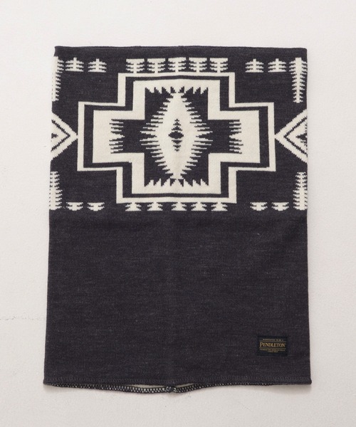 PENDLETON（ペンドルトン）の「PENDLETON ペンドルトン HARDING KNIT NECKWARMER ハーディング ジャガード ニット ネックウォーマー（ネックウォーマー/スヌード・メンズ・ライトグレー/ブラック・FREE）」の3枚目の写真