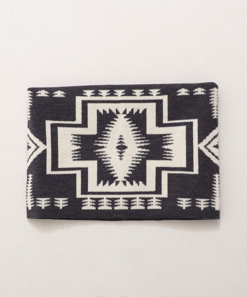 PENDLETON（ペンドルトン）の「PENDLETON ペンドルトン HARDING KNIT NECKWARMER ハーディング ジャガード ニット ネックウォーマー（ネックウォーマー/スヌード・メンズ・ライトグレー/ブラック・FREE）」の5枚目の写真