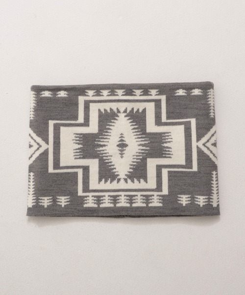 PENDLETON（ペンドルトン）の「PENDLETON ペンドルトン HARDING KNIT NECKWARMER ハーディング ジャガード ニット ネックウォーマー（ネックウォーマー/スヌード・メンズ・ライトグレー/ブラック・FREE）」の6枚目の写真