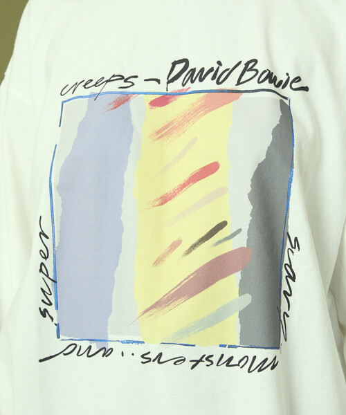 Freada(フリーダ)の「Freada/フリーダ ”David Bowie/デヴィッド・ボウイ” プリント ロンT(Tシャツ/カットソー・レディース・ブラック/ホワイト・ONE SIZE)」の15枚目の写真
