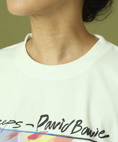 Freada(フリーダ)の「Freada/フリーダ ”David Bowie/デヴィッド・ボウイ” プリント ロンT(Tシャツ/カットソー・レディース・ブラック/ホワイト・ONE SIZE)」の17枚目の写真