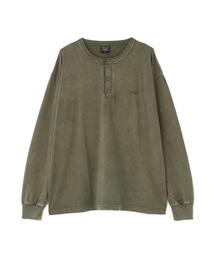 【日本限定】Alpha Industries/アルファインダストリーズ/SNOW WASH LS HENLEY NECK T-SHIRT/スノー ウォッシュ ヘンリー ネックTシャツ