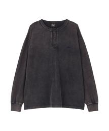 【日本限定】Alpha Industries/アルファインダストリーズ/SNOW WASH LS HENLEY NECK T-SHIRT/スノー ウォッシュ ヘンリー ネックTシャツ