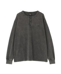 【日本限定】Alpha Industries/アルファインダストリーズ/SNOW WASH LS HENLEY NECK T-SHIRT/スノー ウォッシュ ヘンリー ネックTシャツ