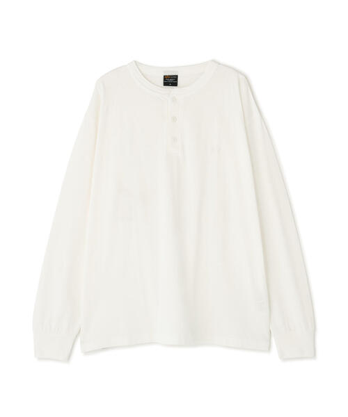 Alpha Industries（アルファインダストリーズ）の「Alpha Industries/アルファインダストリーズ/SNOW WASH LS HENLEY NECK T-SHIRT/スノー ウォッシュ ヘンリー ネックTシャツ（Tシャツ/カットソー・メンズ・ネイビー/チャコール/ブラック/ホワイト系2/オリーブ系・L/2XL/M/S/XL）」の14枚目の写真