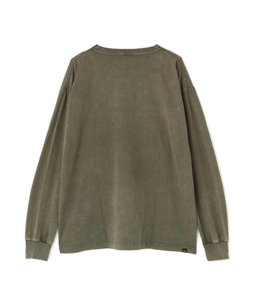 Alpha Industries（アルファインダストリーズ）の「Alpha Industries/アルファインダストリーズ/SNOW WASH LS HENLEY NECK T-SHIRT/スノー ウォッシュ ヘンリー ネックTシャツ（Tシャツ/カットソー・メンズ・ネイビー/チャコール/ブラック/ホワイト系2/オリーブ系・L/2XL/M/S/XL）」の22枚目の写真