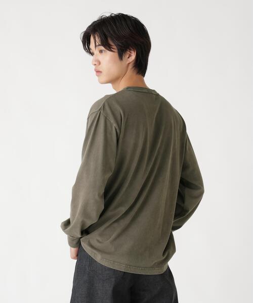 Alpha Industries（アルファインダストリーズ）の「Alpha Industries/アルファインダストリーズ/SNOW WASH LS HENLEY NECK T-SHIRT/スノー ウォッシュ ヘンリー ネックTシャツ（Tシャツ/カットソー・メンズ・ネイビー/チャコール/ブラック/ホワイト系2/オリーブ系・L/2XL/M/S/XL）」の22枚目の写真