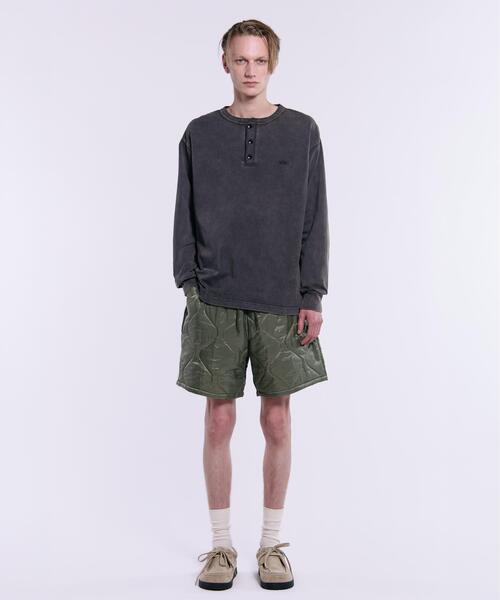 Alpha Industries（アルファインダストリーズ）の「Alpha Industries/アルファインダストリーズ/SNOW WASH LS HENLEY NECK T-SHIRT/スノー ウォッシュ ヘンリー ネックTシャツ（Tシャツ/カットソー・メンズ・ネイビー/チャコール/ブラック/ホワイト系2/オリーブ系・L/2XL/M/S/XL）」の12枚目の写真