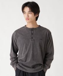 Alpha Industries | Alpha Industries/アルファインダストリーズ/SNOW WASH LS HENLEY NECK T-SHIRT/スノー ウォッシュ ヘンリー ネックTシャツ(Tシャツ/カットソー)