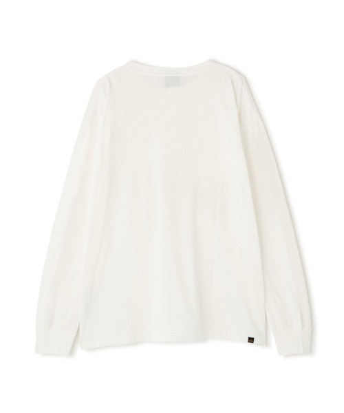 Alpha Industries（アルファインダストリーズ）の「Alpha Industries/アルファインダストリーズ/SNOW WASH LS HENLEY NECK T-SHIRT/スノー ウォッシュ ヘンリー ネックTシャツ（Tシャツ/カットソー・メンズ・ネイビー/チャコール/ブラック/ホワイト系2/オリーブ系・L/2XL/M/S/XL）」の18枚目の写真