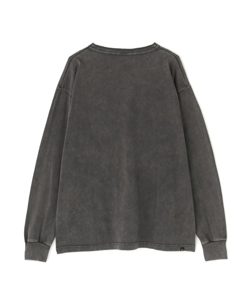 Alpha Industries（アルファインダストリーズ）の「Alpha Industries/アルファインダストリーズ/SNOW WASH LS HENLEY NECK T-SHIRT/スノー ウォッシュ ヘンリー ネックTシャツ（Tシャツ/カットソー・メンズ・ネイビー/チャコール/ブラック/ホワイト系2/オリーブ系・L/2XL/M/S/XL）」の22枚目の写真