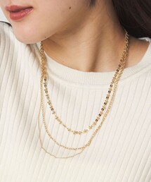 green label relaxing | 3WAY デザインチェーン 3連 ネックレス(ネックレス)