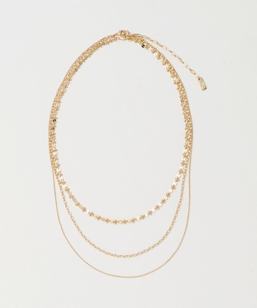 green label relaxing（グリーンレーベルリラクシング）の「3WAY デザインチェーン 3連 ネックレス（ネックレス・レディース・シルバー/ゴールド・FREE）」の6枚目の写真