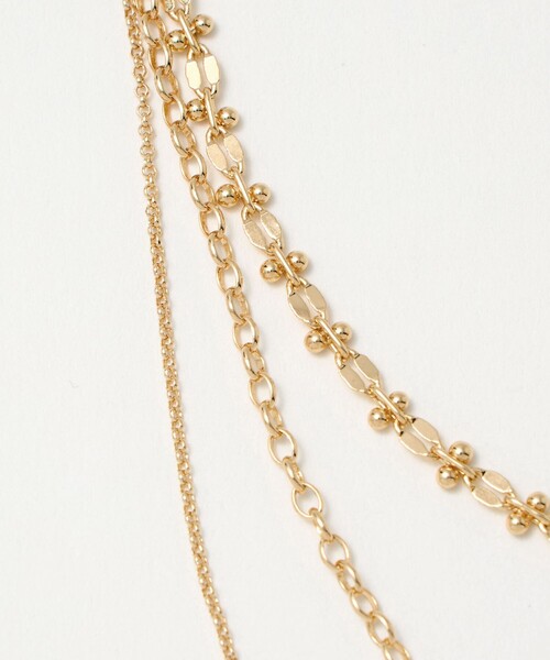 green label relaxing（グリーンレーベルリラクシング）の「3WAY デザインチェーン 3連 ネックレス（ネックレス・レディース・シルバー/ゴールド・FREE）」の7枚目の写真