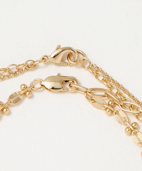 green label relaxing（グリーンレーベルリラクシング）の「3WAY デザインチェーン 3連 ネックレス（ネックレス・レディース・シルバー/ゴールド・FREE）」の8枚目の写真