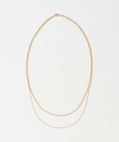 green label relaxing（グリーンレーベルリラクシング）の「3WAY デザインチェーン 3連 ネックレス（ネックレス・レディース・シルバー/ゴールド・FREE）」の10枚目の写真
