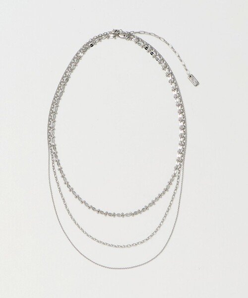 green label relaxing（グリーンレーベルリラクシング）の「3WAY デザインチェーン 3連 ネックレス（ネックレス・レディース・シルバー/ゴールド・FREE）」の12枚目の写真