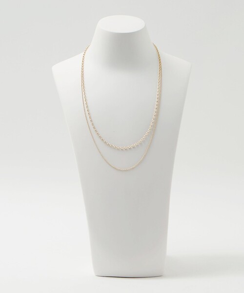 3WAY デザインチェーン 3連 ネックレス（ネックレス）｜green label