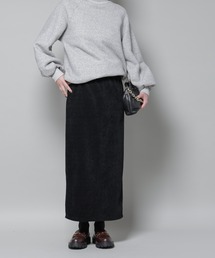 NANO universe（ナノユニバース）の「起毛リブカットタイトロングスカート（スカート）」