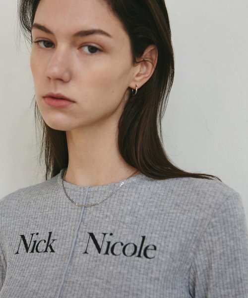 NICK&NICOLE(ニックアンドニコール)の「NICOLE SIGNATURE SLIM KNIT_GRAY(ニット/セーター・レディース・その他・FREE)」の2枚目の写真
